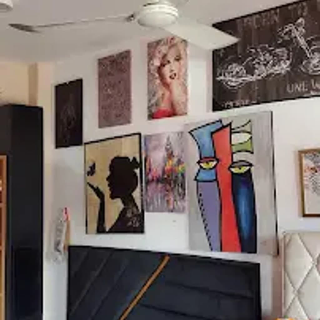 Chambre décorée